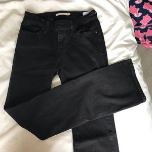 Black bootcut jeans